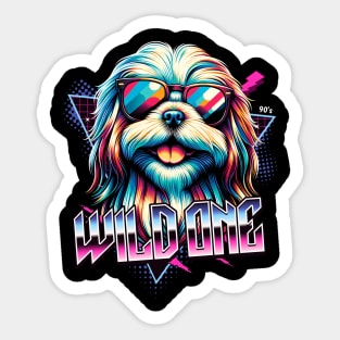 Wild One Shih Tzu Sticker